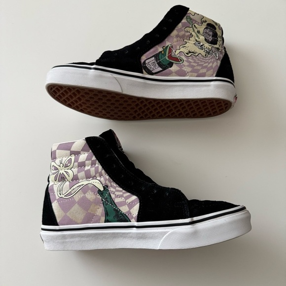 Vans Sk8-Hi Nightmare Before Christmas Sally Glow in the dark Men 5.5 Women 7 - Picture 2 of 11